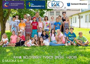 XXVIII. Bělotínský týden zpěvu 2019