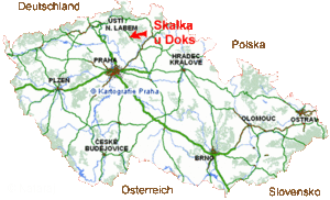 Občanské sdružení NATARAJ, mapa ČR