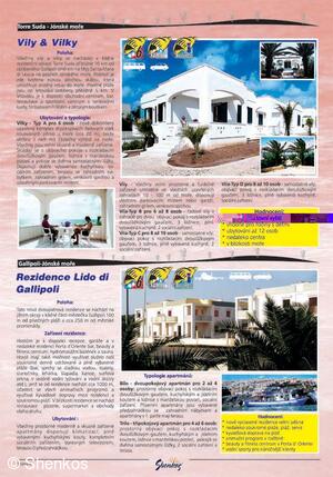 Katalog Jižní Itálie 2005 - CK SHENKO´S s.r.o.