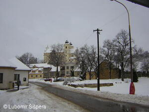 Bojkovice, město v zimě