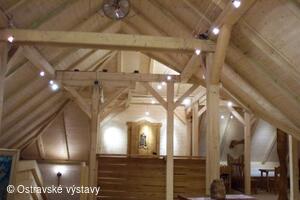 Slezskoostravský hrad, Ešler bar, interiér, pohled z galerie