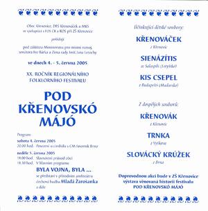 Folklorní festival Pod křenovskó májó