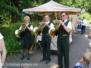Setkání Jeníčků a Mařenek 2006 - trio lesních rohů Jana Šustra