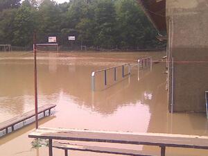 Povodeň 24.6. 2009 - sportovní oddíl